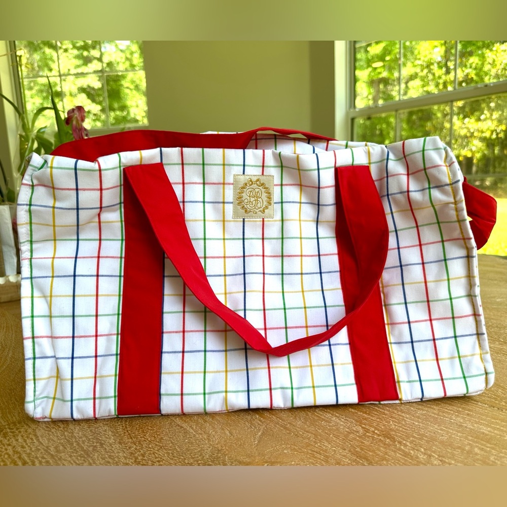 The Beaufort Bonnet Company Plaid Westbury Weekender Bag!